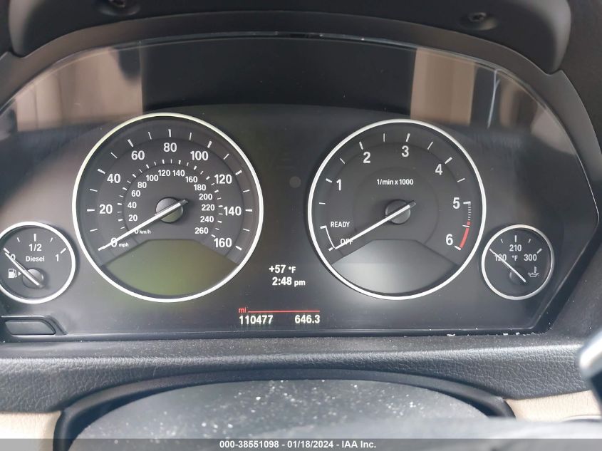 2014 BMW 328D XDRIVE WBA3K5C56EKT33887