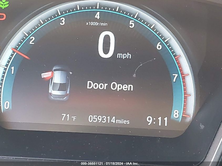 2017 HONDA CIVIC EXL - 2HGFC1F74HH655962