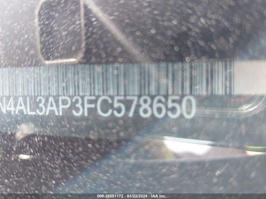 2015 NISSAN ALTIMA 2.5 S - 1N4AL3AP3FC578650