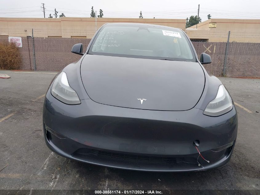 2022 TESLA MODEL Y - 7SAYGDEF6NF548860