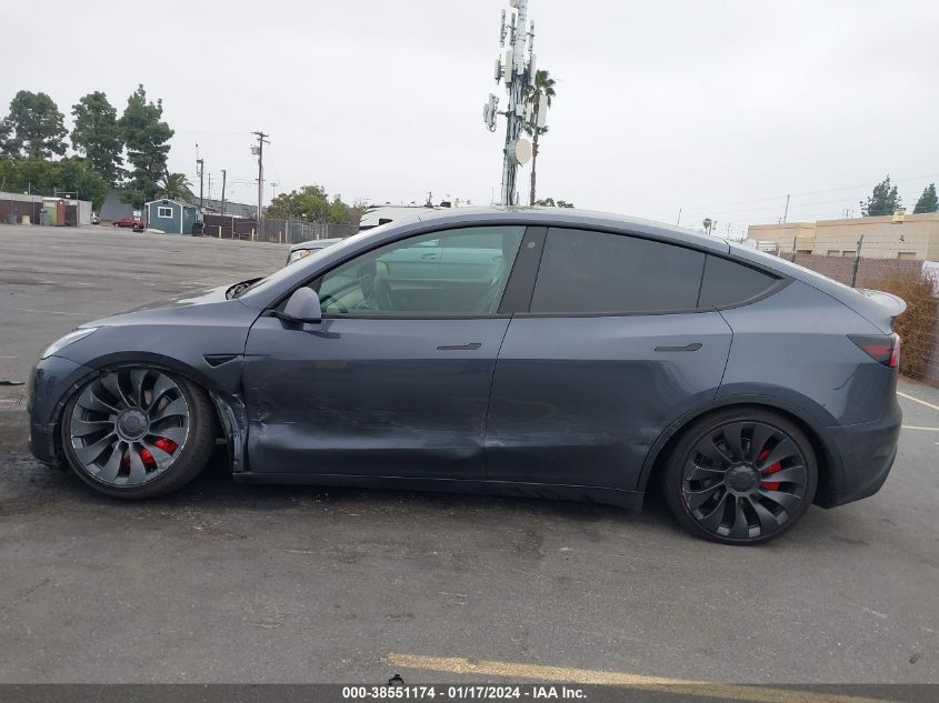 2022 TESLA MODEL Y - 7SAYGDEF6NF548860