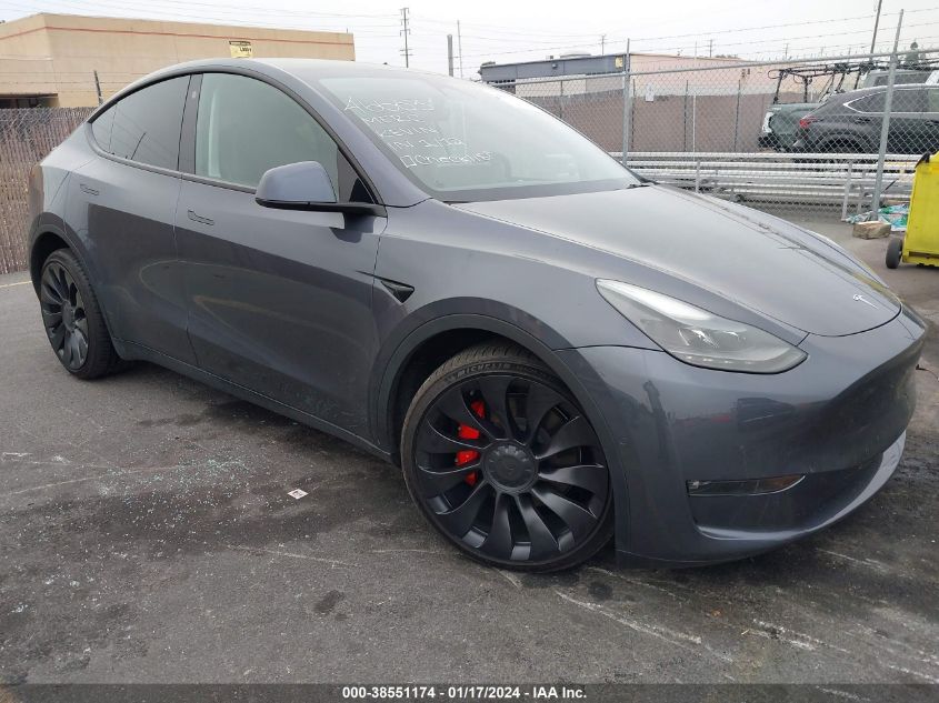 2022 TESLA MODEL Y - 7SAYGDEF6NF548860