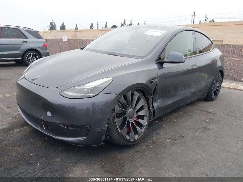 2022 TESLA MODEL Y - 7SAYGDEF6NF548860