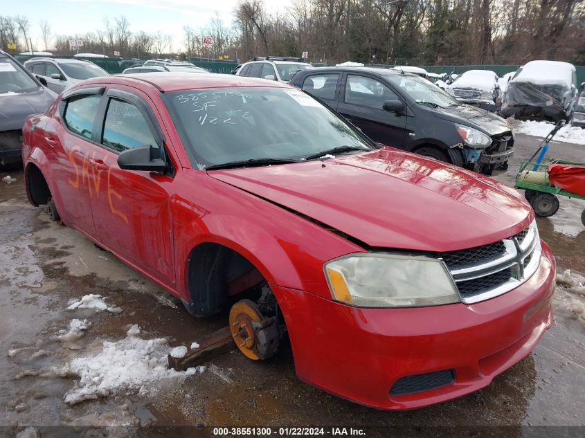 2013 DODGE AVENGER SE - 1C3CDZAB2DN753094