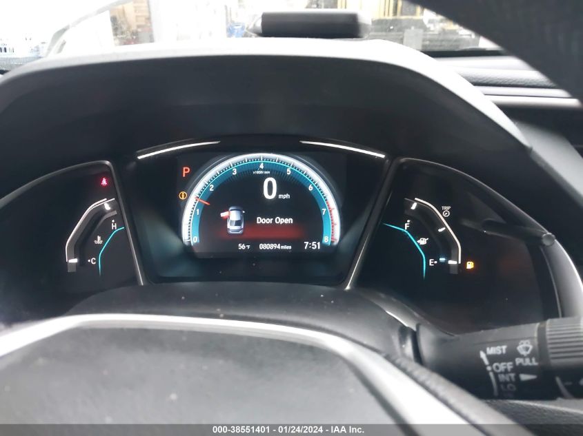 2018 HONDA CIVIC EX - 19XFC2F79JE200756