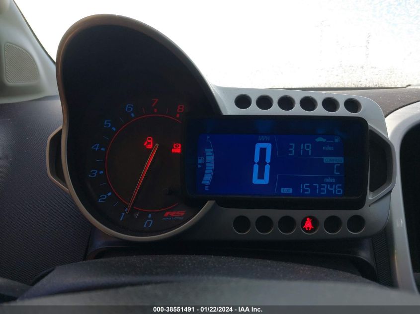 2013 CHEVROLET SONIC RS - 1G1JH6SB6D4188819