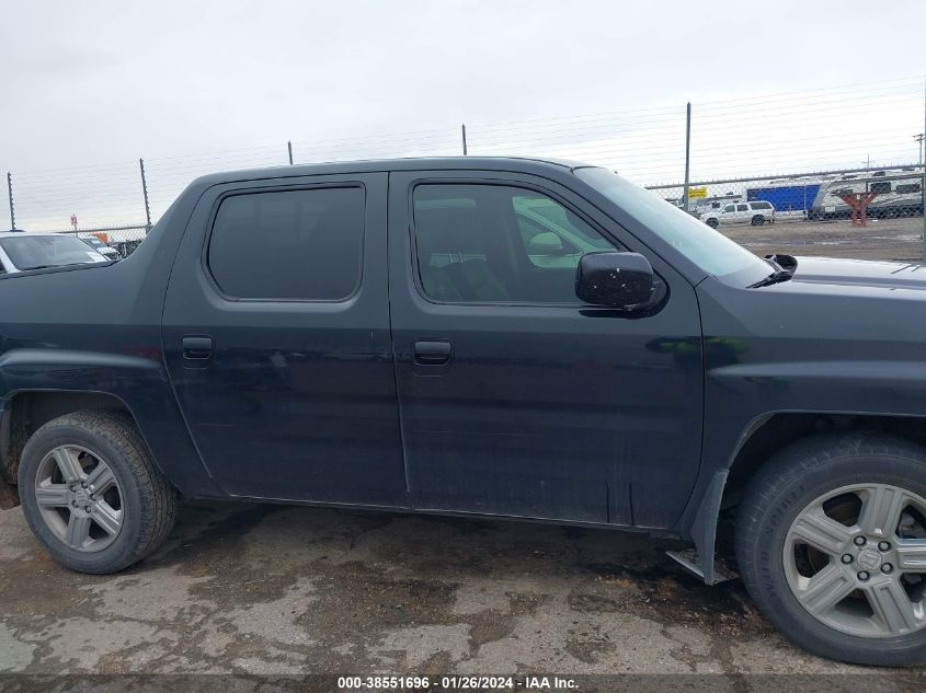 2013 HONDA RIDGELINE RTL - 5FPYK1F58DB007296