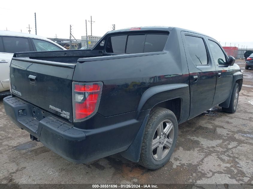 2013 HONDA RIDGELINE RTL - 5FPYK1F58DB007296