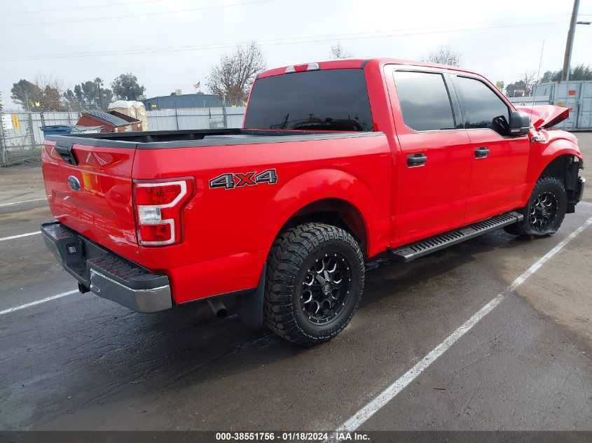 VIN 1FTEW1EB0JFD74661 2018 FORD F-150 XLT