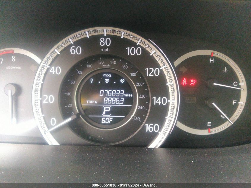 2013 HONDA ACCORD EX-L - 1HGCR2F81DA183891