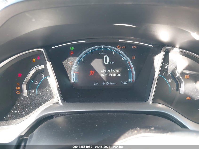 VIN 19XFC1F36KE207642 2019 HONDA CIVIC EX