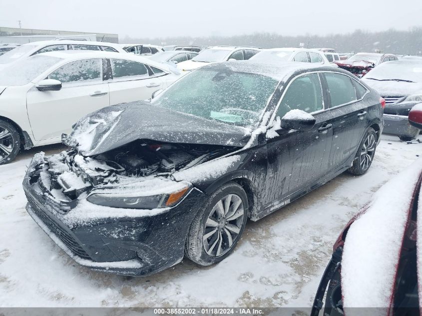 VIN 2HGFE1F70NH320736 2022 HONDA CIVIC EX