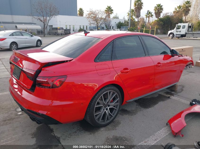 2023 AUDI S4 PRESTIGE TFSI QUATTRO TIPTRONIC - WAUC4AF42PA042415