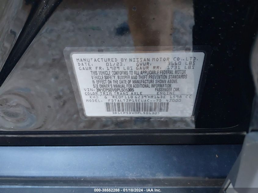 2023 NISSAN KICKS SR - 3N1CP5DV0PL501305