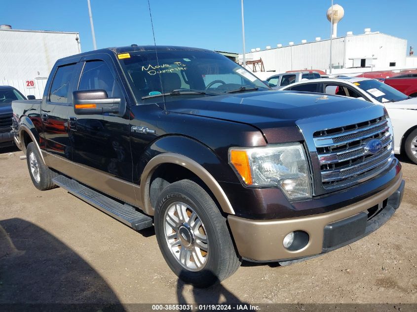 2013 FORD F-150 LARIAT - 1FTFW1CF7DFC34363