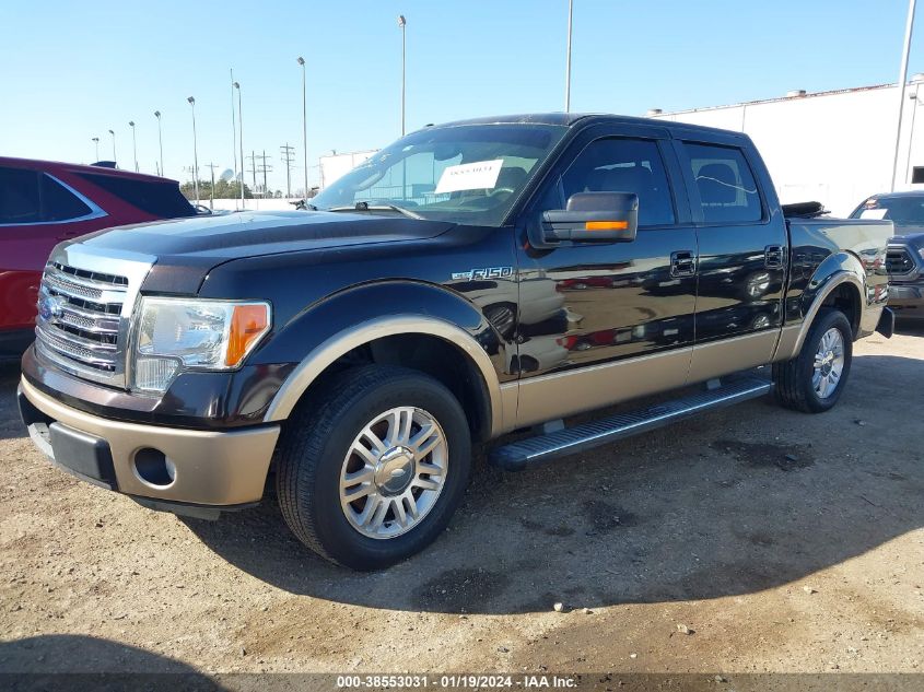 2013 FORD F-150 LARIAT - 1FTFW1CF7DFC34363