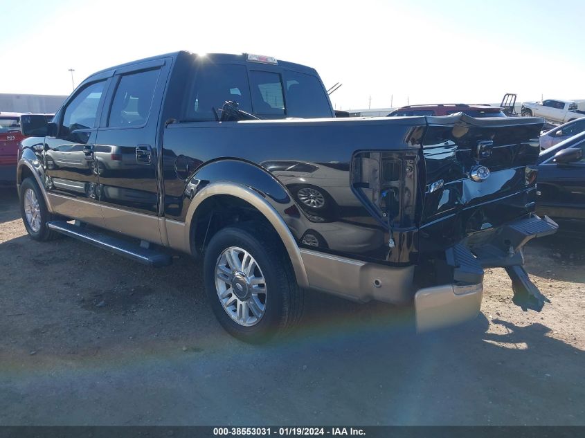 2013 FORD F-150 LARIAT - 1FTFW1CF7DFC34363