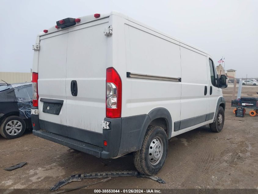 2017 RAM PROMASTER 1500 LOW ROOF 136 WB - 3C6TRVAG2HE529634