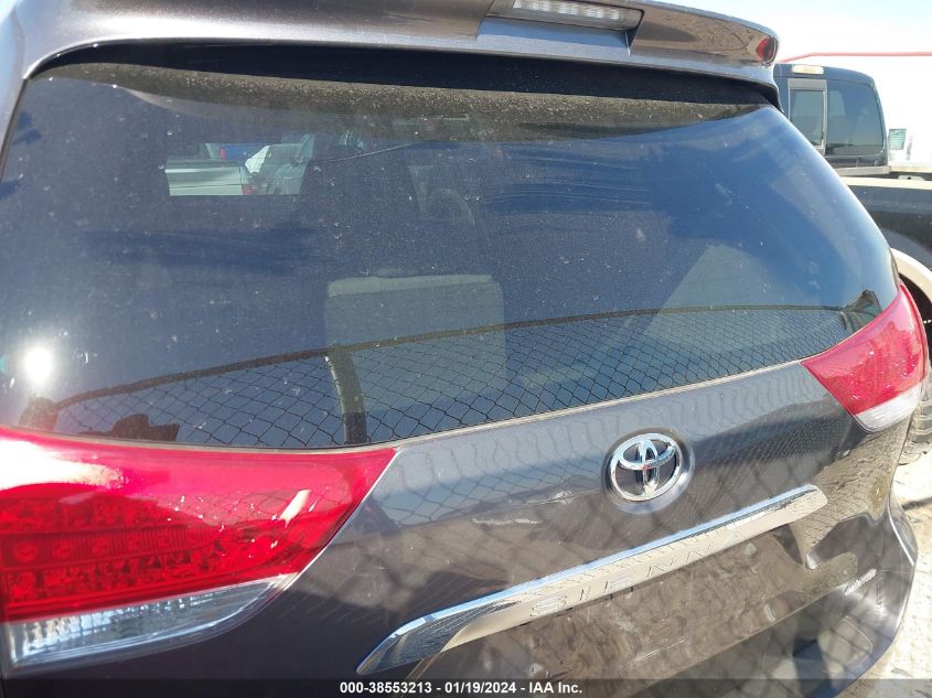 2014 TOYOTA SIENNA XLE/LIMITED - 115TDYK3DCXES4493