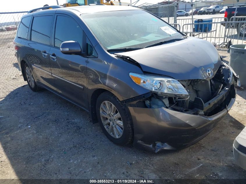 2014 TOYOTA SIENNA XLE/LIMITED - 115TDYK3DCXES4493