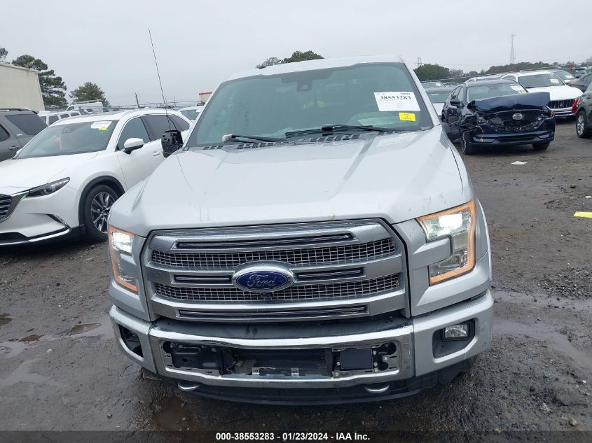 2016 FORD F-150 PLATINUM - 1FTEW1EG5GFB92412