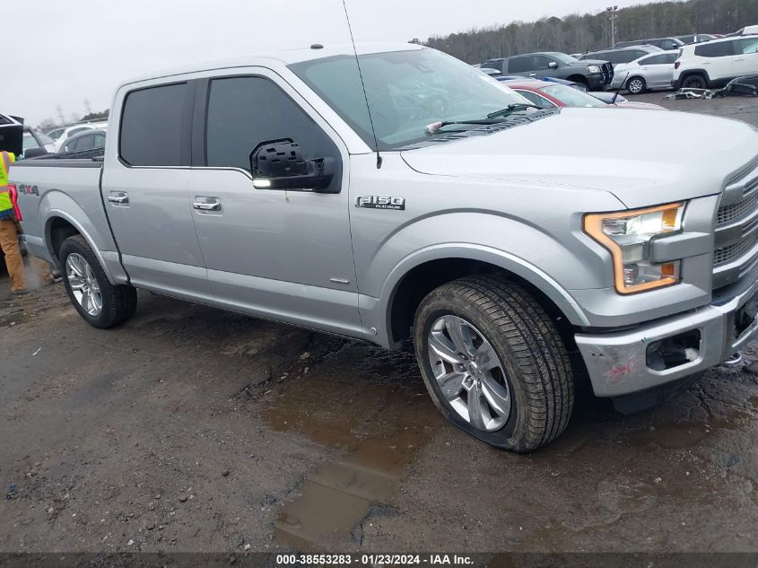 2016 FORD F-150 PLATINUM - 1FTEW1EG5GFB92412