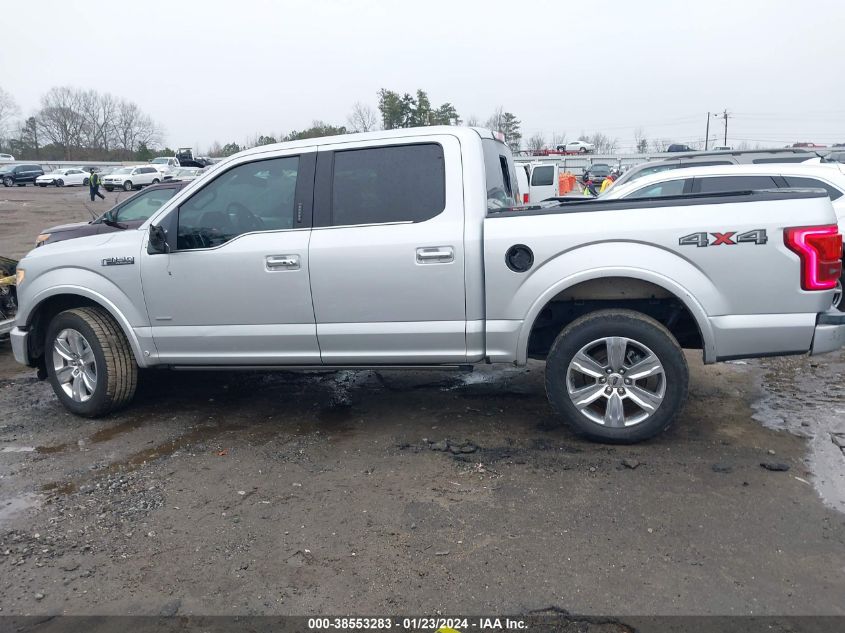 2016 FORD F-150 PLATINUM - 1FTEW1EG5GFB92412