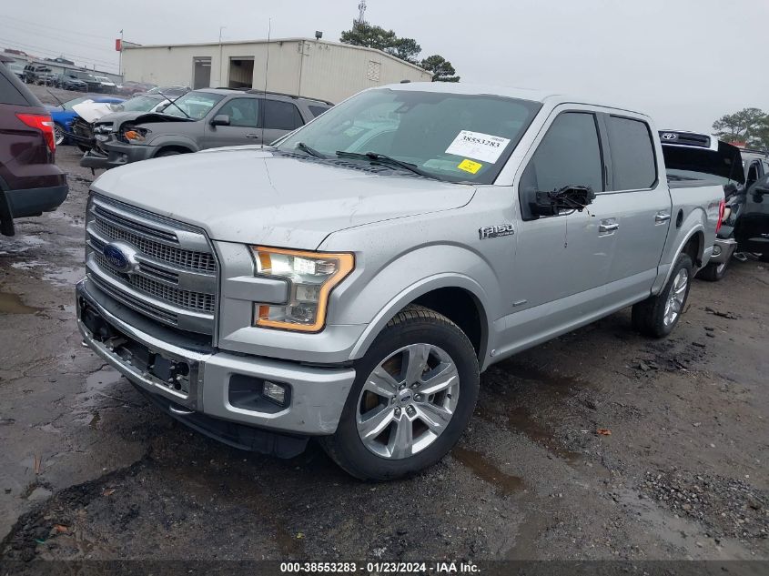 2016 FORD F-150 PLATINUM - 1FTEW1EG5GFB92412