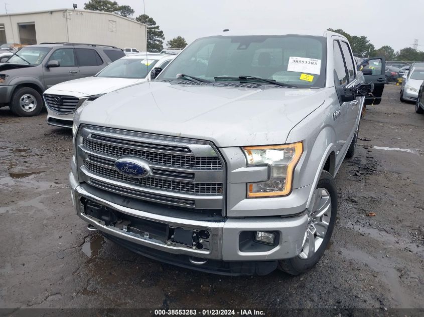 2016 FORD F-150 PLATINUM - 1FTEW1EG5GFB92412