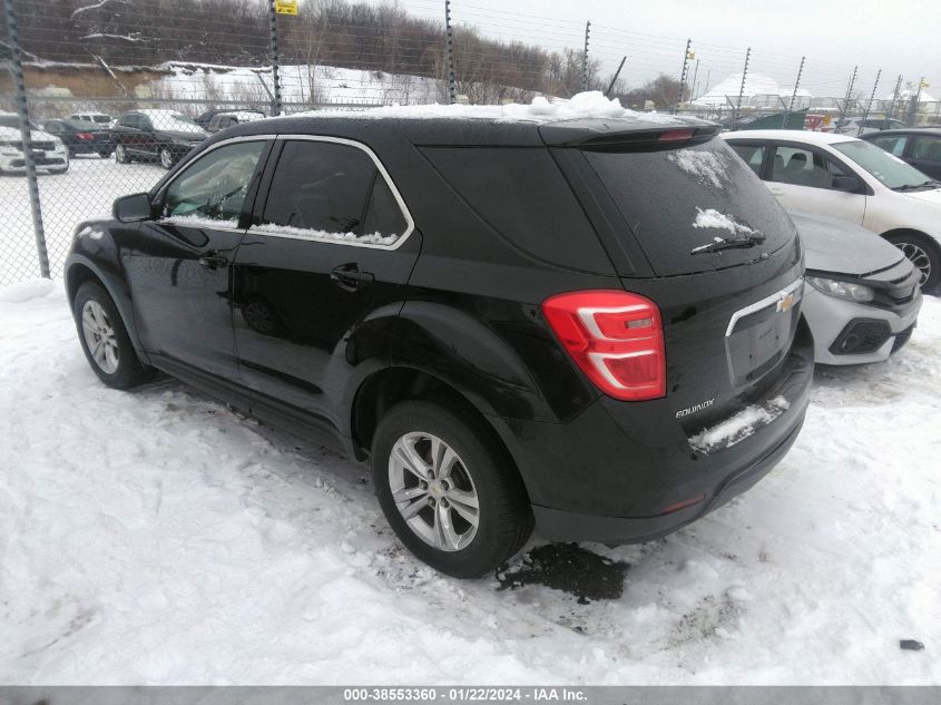 2017 CHEVROLET EQUINOX LS - 2GNALBEK6H1605195