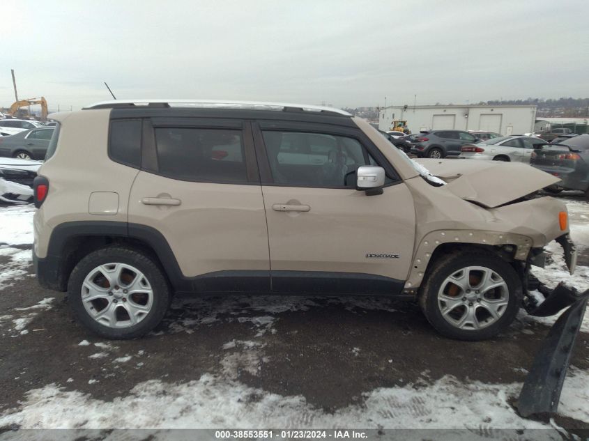 2016 JEEP RENEGADE LIMITED - ZACCJBDT6GPD28439
