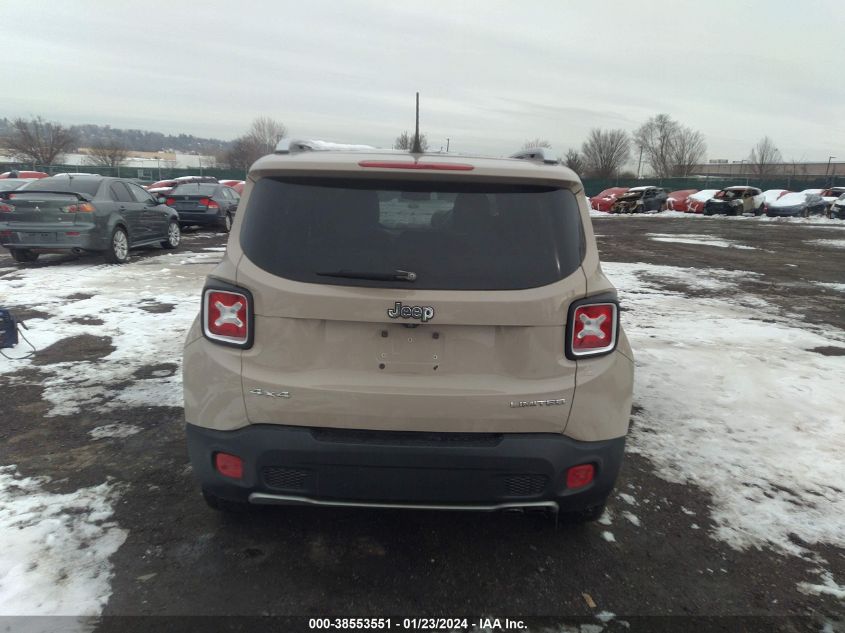 2016 JEEP RENEGADE LIMITED - ZACCJBDT6GPD28439