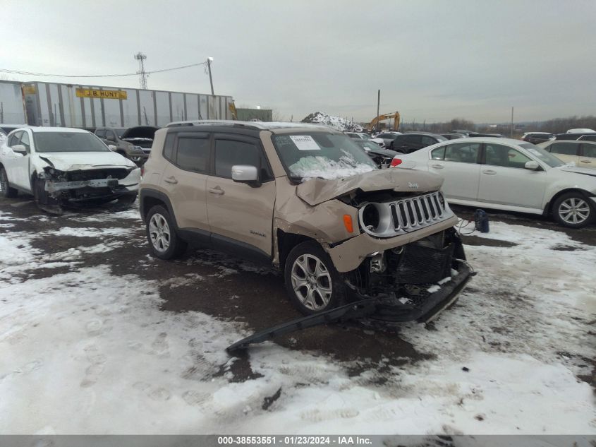 2016 JEEP RENEGADE LIMITED - ZACCJBDT6GPD28439