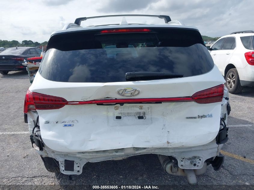 2022 HYUNDAI SANTA FE HYBRID BLUE - KM8S2DA16NU029175