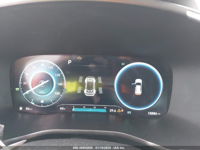 2022 HYUNDAI SANTA FE HYBRID BLUE - KM8S2DA16NU029175