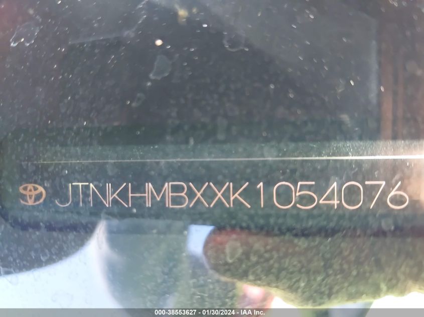 2019 TOYOTA C-HR XLE - JTNKHMBXXK1054076