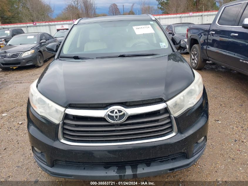 2014 TOYOTA HIGHLANDER XLE V6 - 5TDKKRFH4ES032264