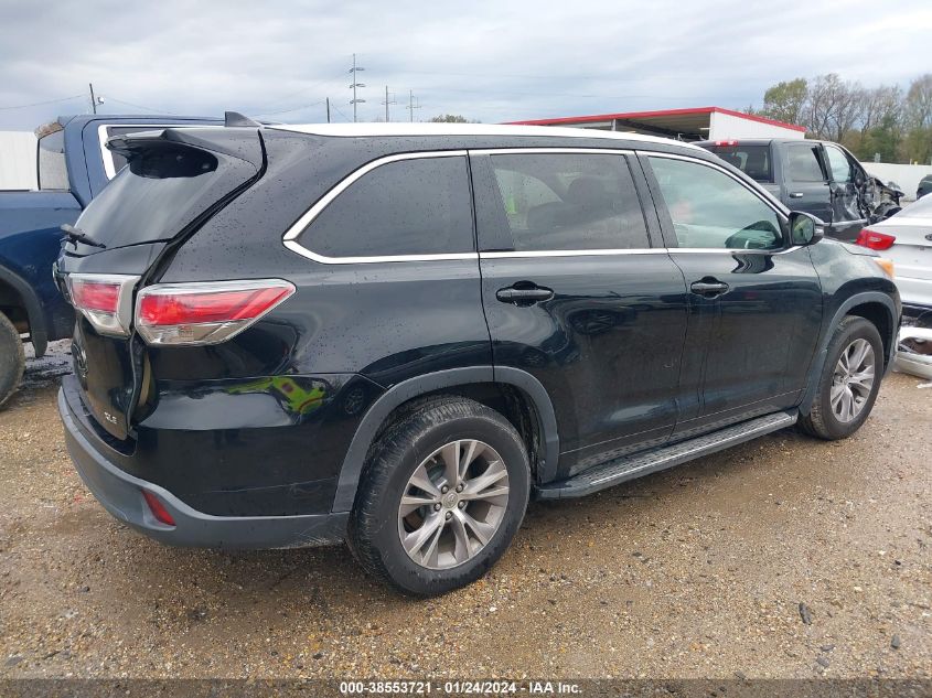 2014 TOYOTA HIGHLANDER XLE V6 - 5TDKKRFH4ES032264