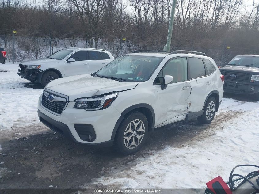VIN JF2SKAJC1MH508116 2021 SUBARU FORESTER PREMIUM
