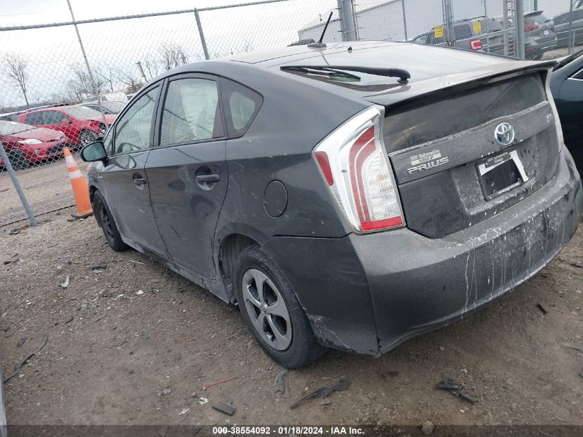 2013 TOYOTA PRIUS THREE - JTDKN3DU2D1615299