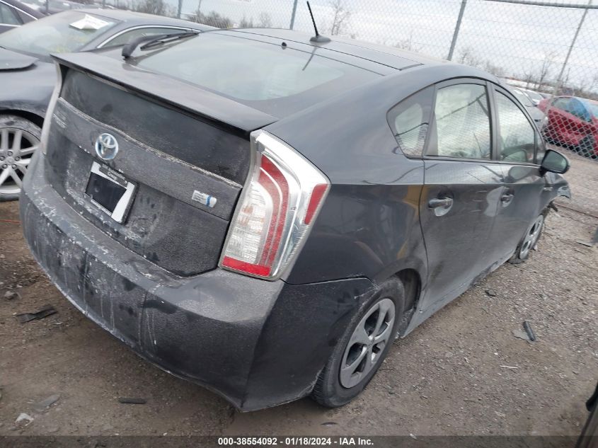 2013 TOYOTA PRIUS THREE - JTDKN3DU2D1615299