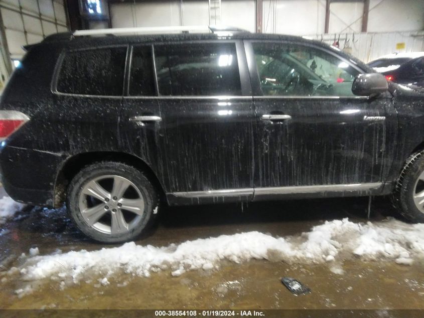 2013 TOYOTA HIGHLANDER LIMITED - 5TDDK3EH8DS234417