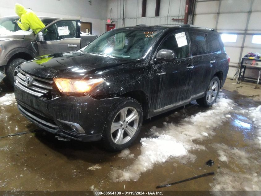 2013 TOYOTA HIGHLANDER LIMITED - 5TDDK3EH8DS234417