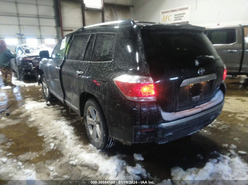 2013 TOYOTA HIGHLANDER LIMITED - 5TDDK3EH8DS234417