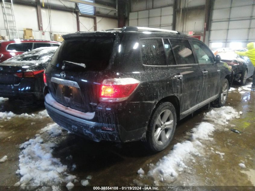 2013 TOYOTA HIGHLANDER LIMITED - 5TDDK3EH8DS234417