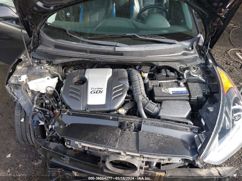 2013 HYUNDAI VELOSTER TURBO W/BLUE - KMHTC6AE9DU120942