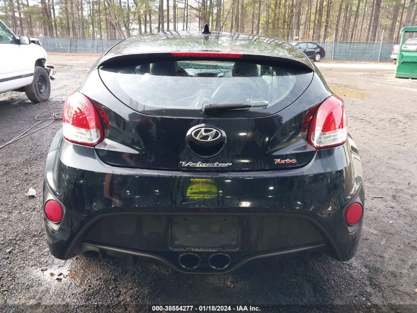 2013 HYUNDAI VELOSTER TURBO W/BLUE - KMHTC6AE9DU120942