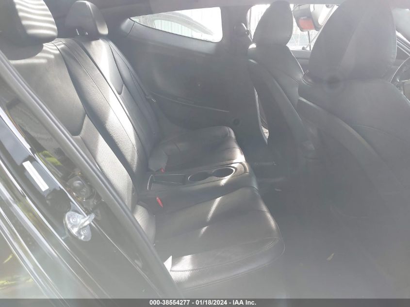 2013 HYUNDAI VELOSTER TURBO W/BLUE - KMHTC6AE9DU120942