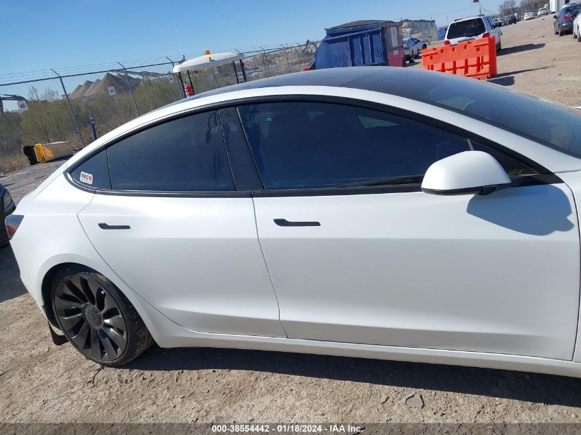 2023 TESLA MODEL 3 PERFORMANCE DUAL MOTOR ALL-WHEEL DRIVE - 5YJ3E1EC6PF479947