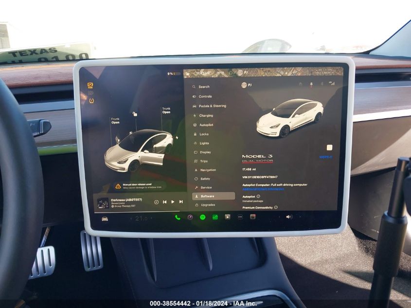2023 TESLA MODEL 3 PERFORMANCE DUAL MOTOR ALL-WHEEL DRIVE - 5YJ3E1EC6PF479947